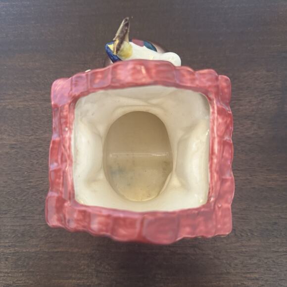 VTG Ceramic Planter Old Shoe Boot House Bird Japan Art Pottery Kitschy Decor - Picture 15 of 16